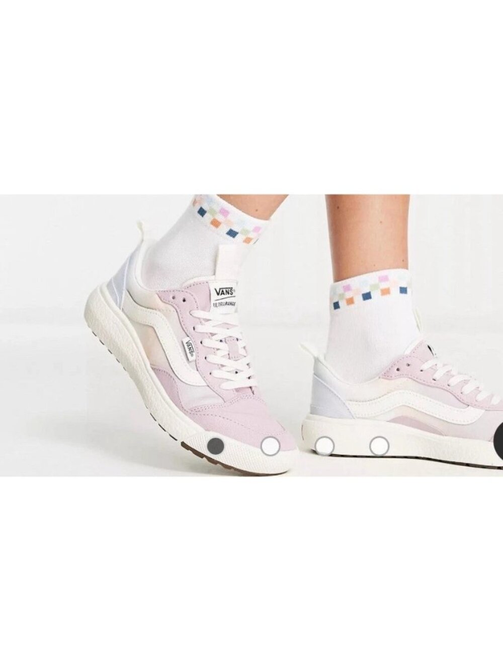 Brand New Women's Vans Ultra Range EXP SE Sneakers Size 8 In Pink & Blue